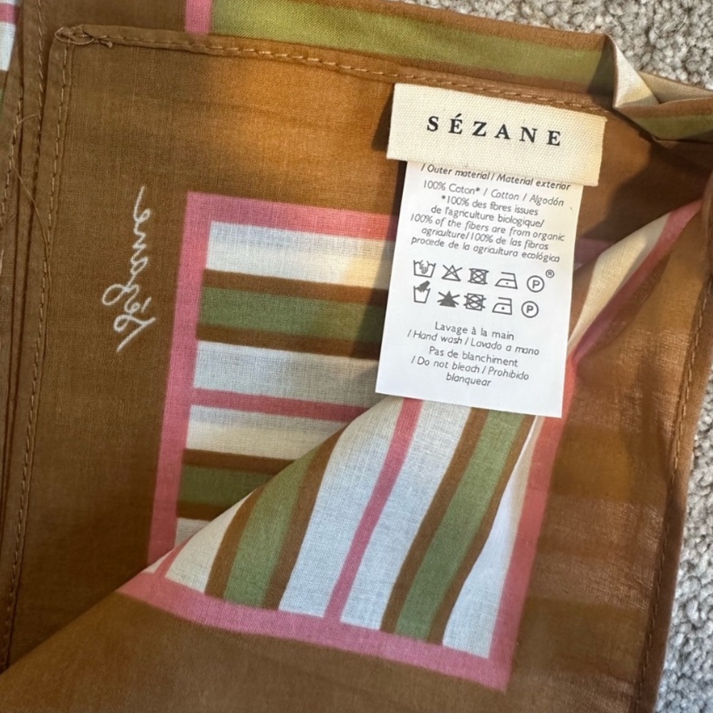Sézane Le Foulard Striped Scarf - Picture 4 of 5